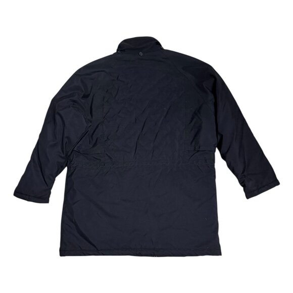 ALBERT NIPON Vintage 90s Luxury Designer Black Quilted Winter Coat Womens Large - Picture 4 of 6